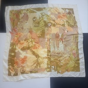 Salvatore Ferragamo Silk Birds Scarf